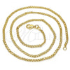 Oro Laminado Basic Necklace, Gold Filled Style Polished, Golden Finish, 04.213.0066.20