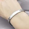 Stainless Steel Solid Bracelet, Polished, Steel Finish, 03.114.0411.08