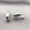 Rhodium Plated Stud Earring, Polished, Rhodium Finish, 02.163.0267.1