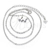 Sterling Silver Pendant Necklace, Elephant Design, Polished, Rhodium Finish, 04.337.0014.16