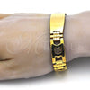 Stainless Steel Solid Bracelet, Polished, Golden Finish, 03.114.0236.2.08