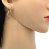 Oro Laminado Small Hoop, Gold Filled Style Diamond Cutting Finish, Two Tone, 02.170.0089.15