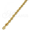 Oro Laminado Basic Necklace, Gold Filled Style Puff Mariner Design, Polished, Golden Finish, 04.63.1310.24