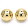 Oro Laminado Leverback Earring, Gold Filled Style Chunky Design, Polished, Golden Finish, 02.163.0073