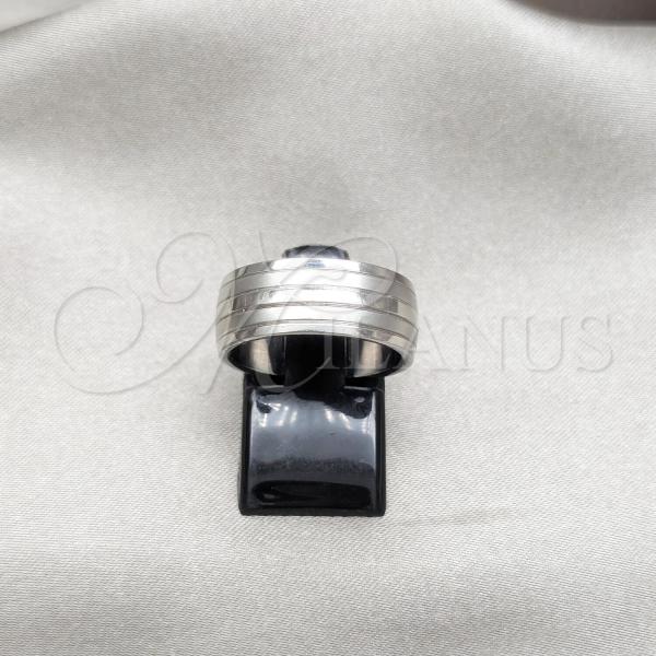 Stainless Steel Mens Ring, Polished, Steel Finish, 01.63.0732.07