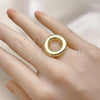 Oro Laminado Elegant Ring, Gold Filled Style Polished, Golden Finish, 01.341.0145