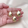 Oro Laminado Earring and Pendant Adult Set, Gold Filled Style Polished, Golden Finish, 10.163.0030.1