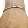 Gold Tone Basic Bracelet, Polished, Golden Finish, 04.242.0022.09GT