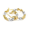 Oro Laminado Small Hoop, Gold Filled Style Polished, Two Tone, 02.170.0091.25
