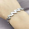 Stainless Steel Solid Bracelet, Polished, Steel Finish, 03.114.0406.09