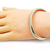 Oro Laminado Fancy Bracelet, Gold Filled Style Expandable Bead Design, Polished, Golden Finish, 03.213.0251.08