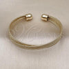 Oro Laminado Individual Bangle, Gold Filled Style Diamond Cutting Finish, Golden Finish, 07.428.0005