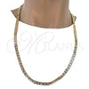 Oro Laminado Basic Necklace, Gold Filled Style Mariner Design, Polished, Golden Finish, 5.222.023.30