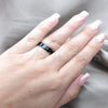Stainless Steel Mens Ring, Flower and Scorpion Design, Polished, Steel Finish, 01.63.0616.07