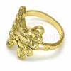 Oro Laminado Elegant Ring, Gold Filled Style Butterfly Design, Polished, Golden Finish, 01.233.0006.08 (Size 8)