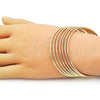 Oro Laminado Semanario Bangle, Gold Filled Style Polished, Golden Finish, 5.232.002.05 (02 MM Thickness, Size 5 - 2.50 Diameter)