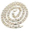 Oro Laminado Basic Necklace, Gold Filled Style Mariner Design, Polished, Golden Finish, 5.222.021.30