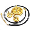 Oro Laminado Necklace and Earring, Gold Filled Style Polished, Golden Finish, 06.59.0111.1