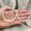 Sterling Silver Large Hoop, Polished, Silver Finish, 02.389.0099.50