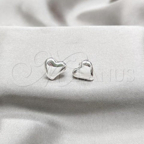Sterling Silver Stud Earring, Polished, Silver Finish, 02.395.0056