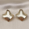 Oro Laminado Stud Earring, Gold Filled Style Diamond Cutting Finish, Golden Finish, 02.428.0007