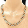 Oro Laminado Basic Necklace, Gold Filled Style Chunky Design, Polished, Golden Finish, 04.331.0004.36