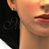 Stainless Steel Stud Earring, Star Design, with Aurore Boreale Crystal, Polished, Golden Finish, 02.271.0016.1