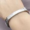 Stainless Steel Solid Bracelet, Polished, Steel Finish, 03.114.0397.09