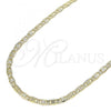 Oro Laminado Basic Necklace, Gold Filled Style Mariner Design, Polished, Golden Finish, 04.213.0214.18