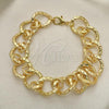 Oro Laminado Basic Bracelet, Gold Filled Style Polished, Golden Finish, 03.331.0154.09