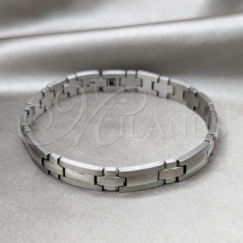 Stainless Steel Solid Bracelet, Polished, Steel Finish, 03.63.22916.09