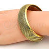 Oro Laminado Individual Bangle, Gold Filled Style Diamond Cutting Finish, Golden Finish, 07.165.0012