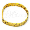 Stainless Steel ID Bracelet, Polished, Golden Finish, 03.63.1412.08