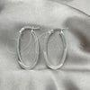 Sterling Silver Medium Hoop, Polished, Silver Finish, 02.389.0122.30