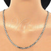 Oro Laminado Basic Necklace, Gold Filled Style Mariner Design, Polished, Golden Finish, 5.222.025.28