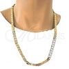 Gold Tone Basic Necklace, Mariner Design, Polished, Golden Finish, 04.242.0034.28GT