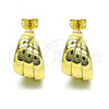 Oro Laminado Small Hoop, Gold Filled Style Chunky Design, Polished, Golden Finish, 02.213.0498.20