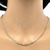 Oro Laminado Basic Necklace, Gold Filled Style Polished, Golden Finish, 04.213.0083.24