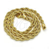 Oro Laminado Basic Necklace, Gold Filled Style Rope Design, Polished, Golden Finish, 04.213.0103.24