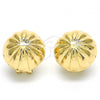 Oro Laminado Leverback Earring, Gold Filled Style Polished, Golden Finish, 02.163.0074