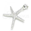 Sterling Silver Fancy Pendant, Polished,, 05.398.0043