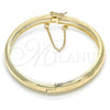 Oro Laminado Individual Bangle, Gold Filled Style Diamond Cutting Finish, Golden Finish, 07.168.0015.1.05 (08 MM Thickness, Size 5 - 2.50 Diameter)