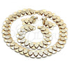 Oro Laminado Necklace, Bracelet and Earring, Gold Filled Style Matte Finish, Golden Finish, 06.372.0061