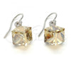 Rhodium Plated Dangle Earring, with Light Silk Swarovski Crystals, Polished, Rhodium Finish, 02.239.0002.4
