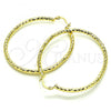 Oro Laminado Large Hoop, Gold Filled Style Diamond Cutting Finish, Golden Finish, 02.213.0238.50