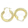 Oro Laminado Small Hoop, Gold Filled Style Polished, Golden Finish, 02.170.0201.25