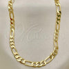 Oro Laminado Basic Necklace, Gold Filled Style Figaro Design, Polished, Golden Finish, 5.222.014.30