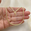 Oro Laminado Basic Necklace, Gold Filled Style Polished, Golden Finish, 04.213.0094.24