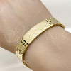 Stainless Steel Solid Bracelet, Polished, Golden Finish, 03.114.0274.4.09