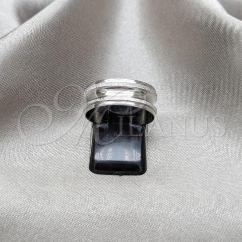 Stainless Steel Mens Ring, Polished, Steel Finish, 01.63.0744.07